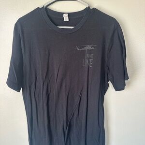 Nine Line Men's Black Graphic Tee